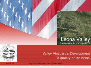 Leona Valley A great place to live. Established 1990
