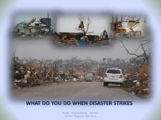 what do you do when disaster strikes