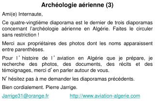 Archéologie aérienne (3) Ami(e) Internaute,