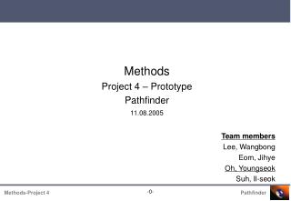 Methods Project 4 – Prototype Pathfinder 11.08.2005