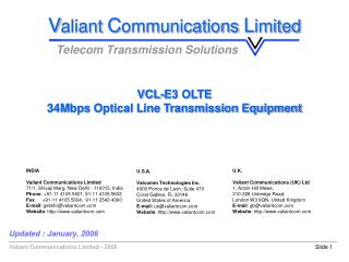 Updated : January, 2006