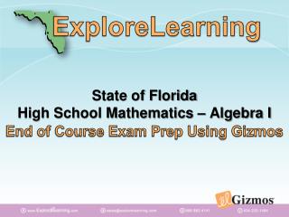 State of Florida High School Mathematics – Algebra I