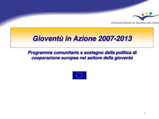 Gioventù in Azione 2007-2013