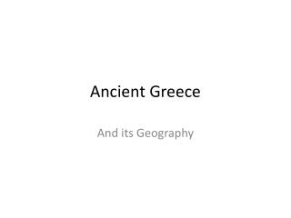 Ancient Greece