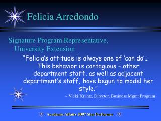 Felicia Arredondo