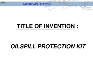 PATENT APPLICATION