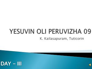 YESUVIN OLI PERUVIZHA 09