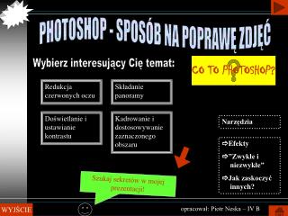 PHOTOSHOP - SPOSÓB NA POPRAWĘ ZDJĘĆ