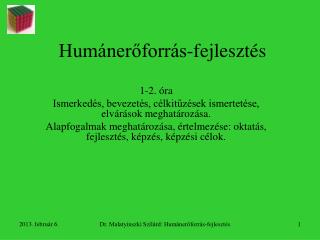 Humánerőforrás-fejlesztés