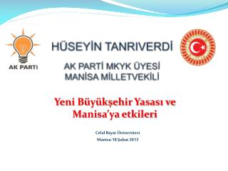 HÜSEYİN TANRIVERDİ AK PARTİ MKYK ÜYESİ MANİSA MİLLETVEKİLİ