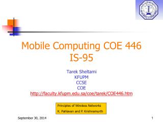 Mobile Computing COE 446 IS-95