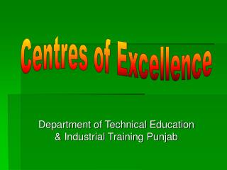 Department of Technical Education &amp; Industrial Training Punjab