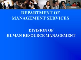 DEPARTMENT OF MANAGEMENT SERVICES