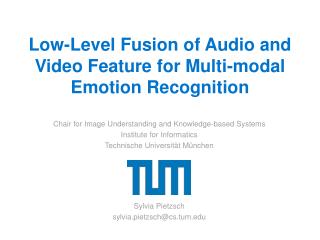 Low-Level Fusion of Audio and Video Feature for Multi-modal Emotion Recognition
