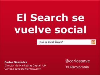 El Search se vuelve social