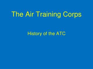 The Air Training Corps