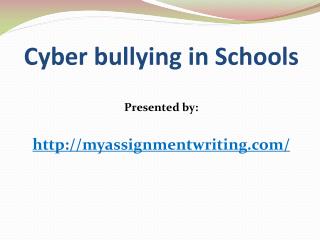 Sample Essay: Cyber bullying in Schools