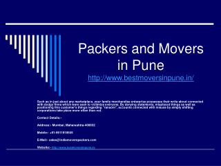 packers and movers pune
