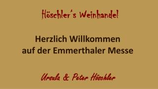 Höschler‘s Weinhandel