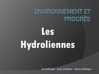 Environnement et progrès