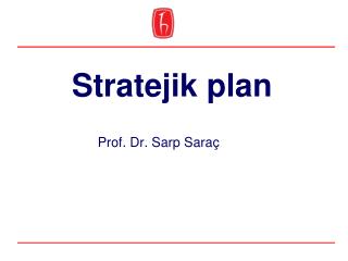 Stratejik plan