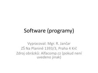 Software (programy)
