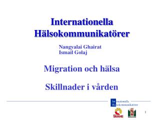 Internationella Hälsokommunikatörer