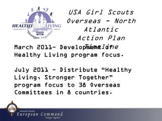 USA Girl Scouts Overseas - North Atlantic Action Plan Timeline