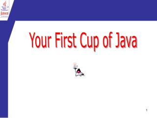 Your First Cup of Java