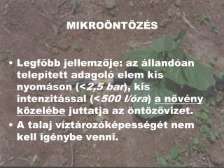 MIKROÖNTÖZÉS