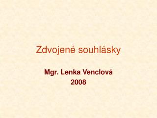 Zdvojené souhlásky