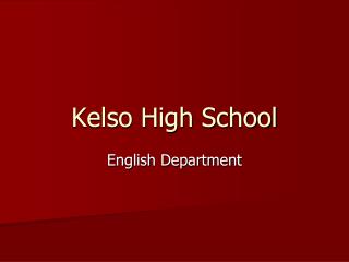 Kelso High School