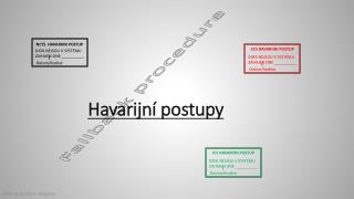 Havarijní postupy