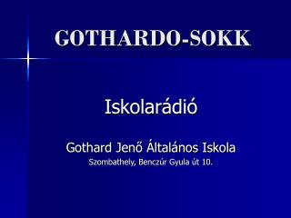GOTHARDO-SOKK
