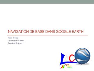 Navigation de Base dans Google Earth