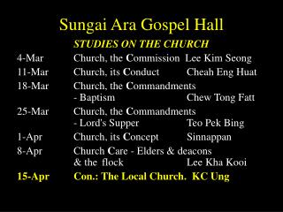 Sungai Ara Gospel Hall