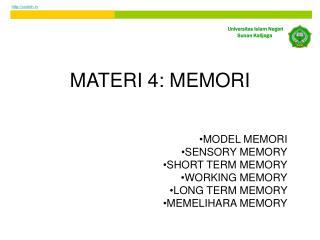 MATERI 4: MEMORI