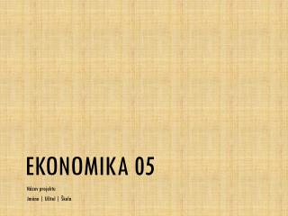 Ekonomika 05