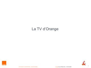 La TV d’Orange