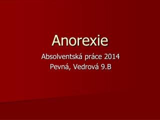 Anorexie