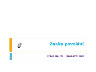 Znaky povolání