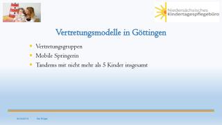 Vertretungsmodelle in Göttingen