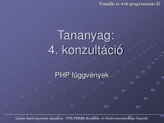 PHP függvények