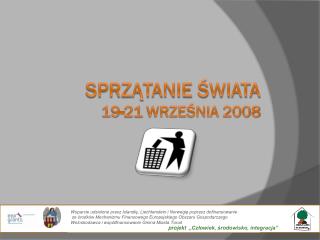 Sprzątanie Świata 19-21 września 2008