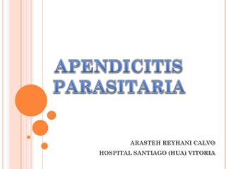 APENDICITIS PARASITARIA