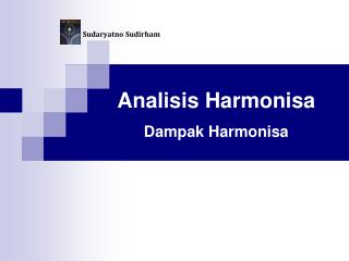 Analisis Harmonisa Dampak Harmonisa