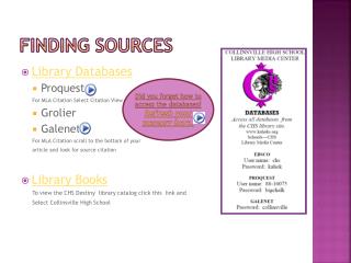 Finding Sources