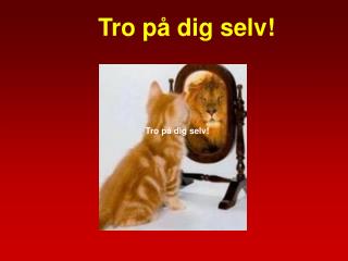 Tro på dig selv!