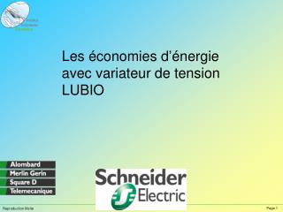 Les économies d’énergie avec variateur de tension LUBIO