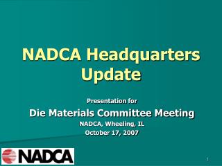NADCA Headquarters Update